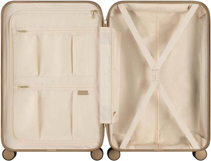 SUITSUIT Koffer Gross 66 cm - Leicht Hartschalen Reisekoffer mit Rollen - TSA-Schloss - 59 L - Fusio
