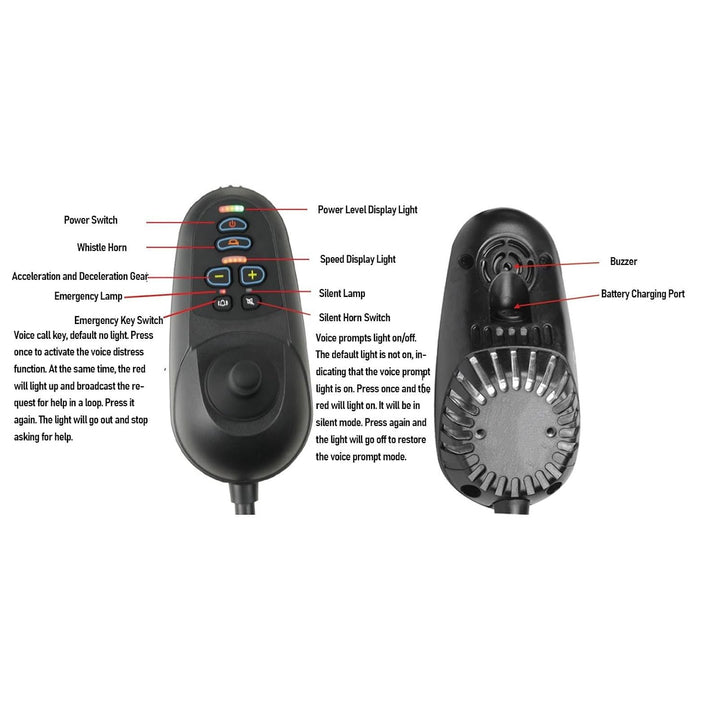 Fafeicy Elektrischer Rollstuhl-Joystick-Controller, Mobilitätsstuhl-Joystick-Controller, Rollstuhl-
