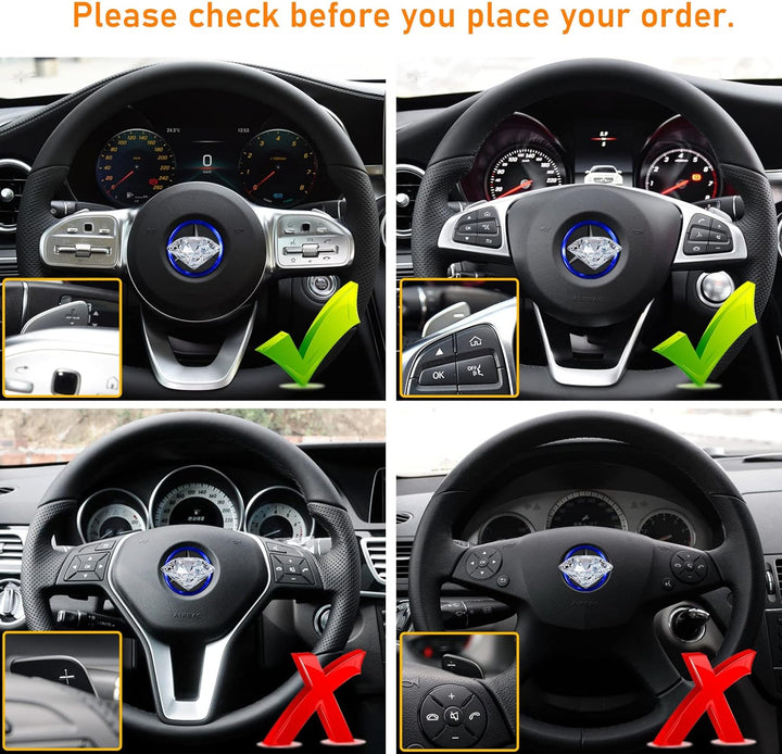 TTCR-II 2PCS Kompatibel mit Schaltwippen Mercedes Benz,A/G Klasse 2019-2021, C/CLA/CLS 2015-2021, E/
