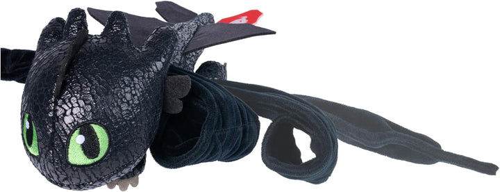 Dreamworks Dragons – Plüschtier-Drache Ohnezahn mit Griff- und Gleitfunktion, 30 cm lang, Spielzeug