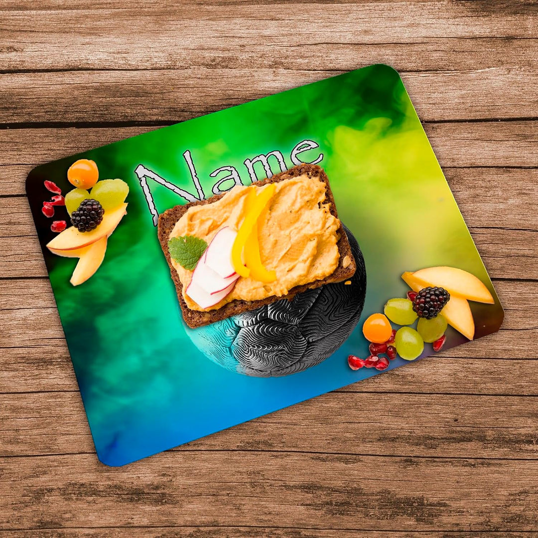 Vesperbrettchen mit Name/Frühstücksbrettchen Brotzeitbrettchen Schneidebrettchen mit Motiv und Perso