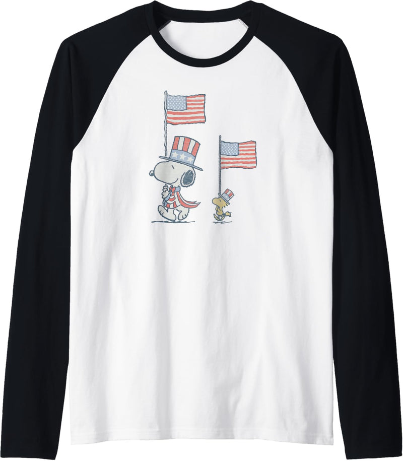 Peanuts Snoopy WoodStock März Raglan