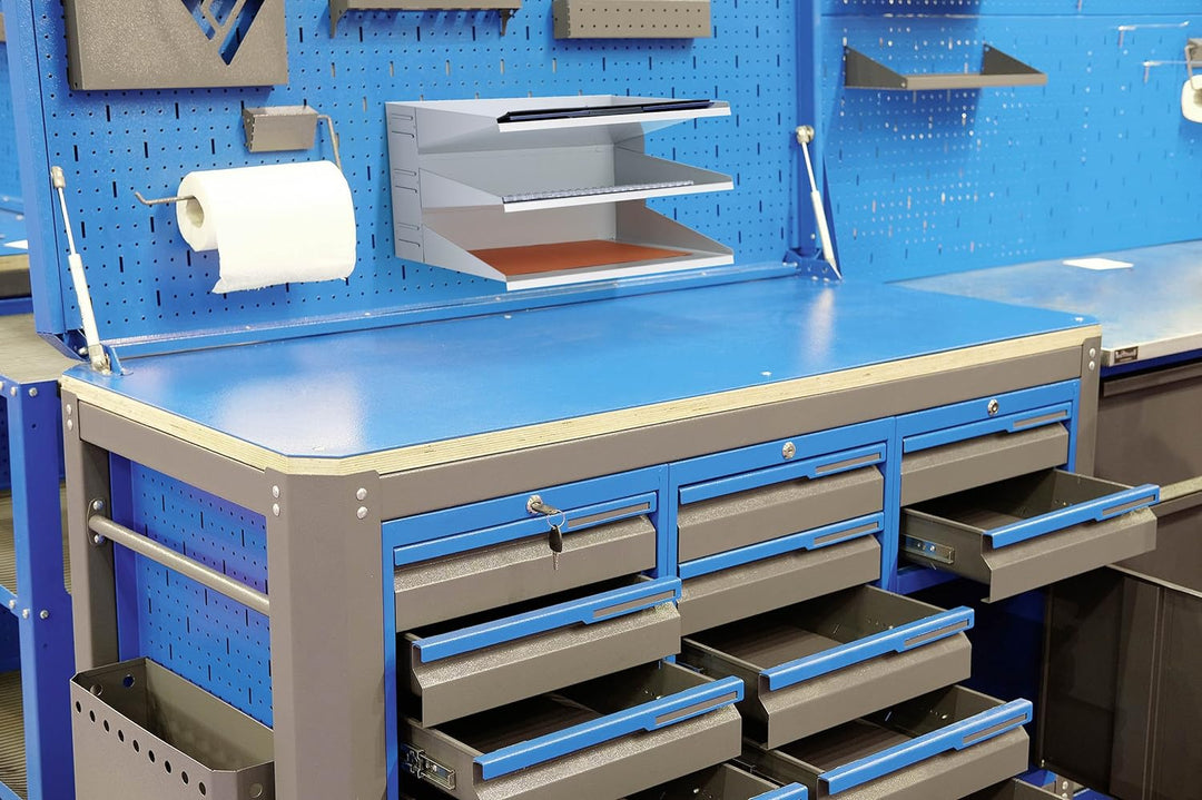 Durable Sortierreck (mit 3 Ablagefächern), für Tisch oder Wand, grau, 335910 Grau 3 Fächer, Grau 3 F