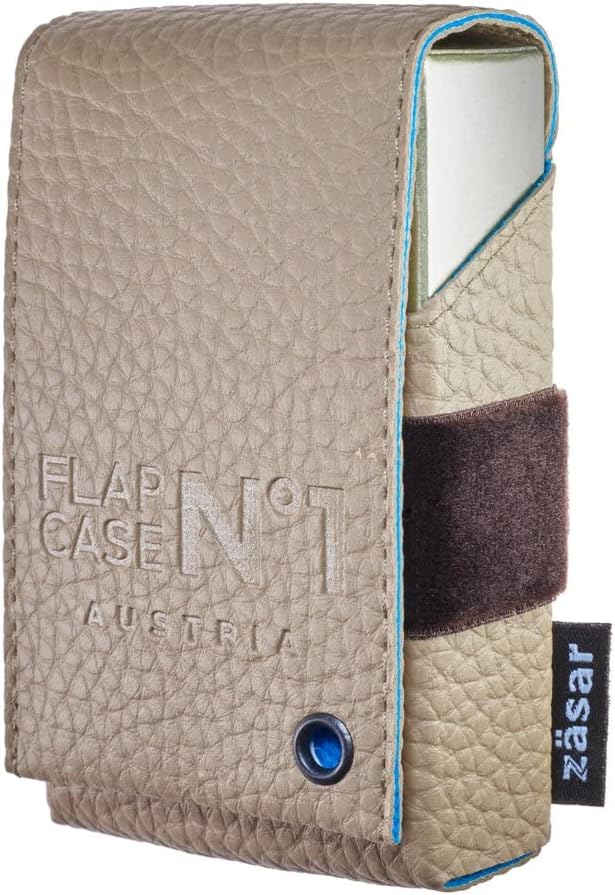 FLAPCASE N°1 • MARION • Designer Zigarettenetui Leder mit Samtgummi, Made in Austria, Zigarettenbox