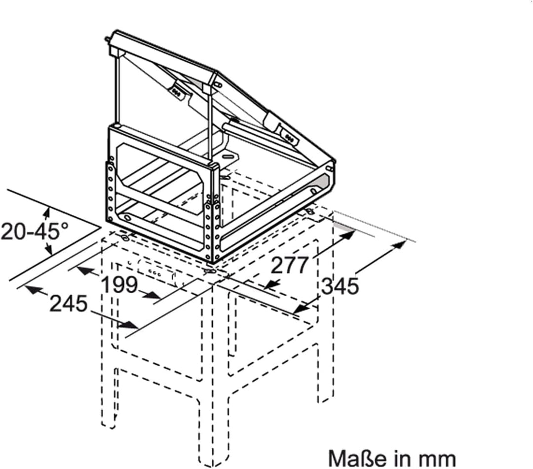 Bosch DHZ1231 Zubehör für Dunstabzüge, Adapter für Dachschrägen links/rechts, Made in Germany