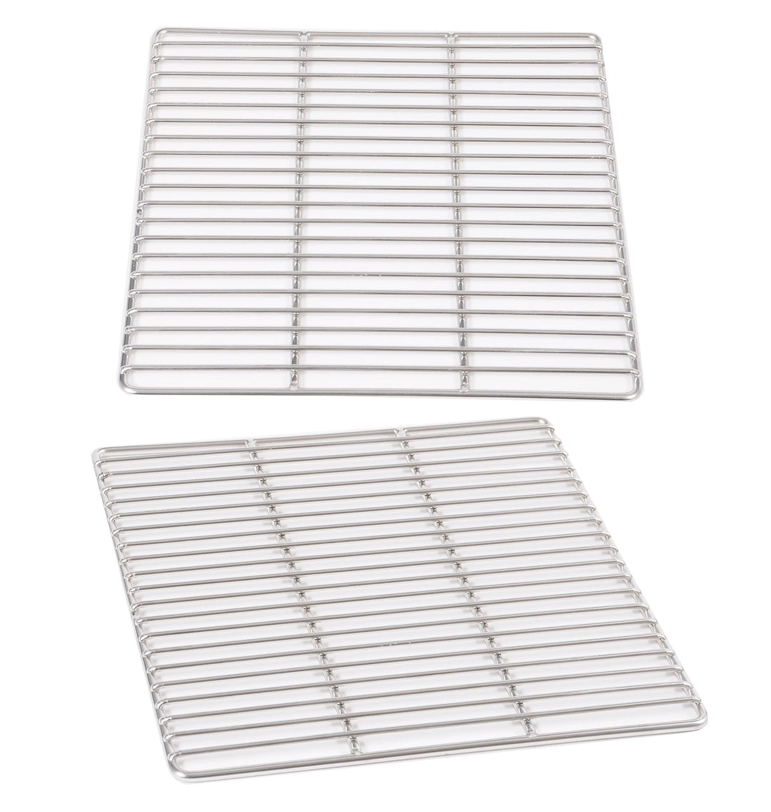 Grillrost 30 x 30 cm aus Edelstahl rostfrei und elektropoliert Grillstabdurchmesser 4 mm, Grillstaba