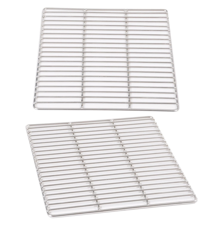 Grillrost 30 x 30 cm aus Edelstahl rostfrei und elektropoliert Grillstabdurchmesser 4 mm, Grillstaba