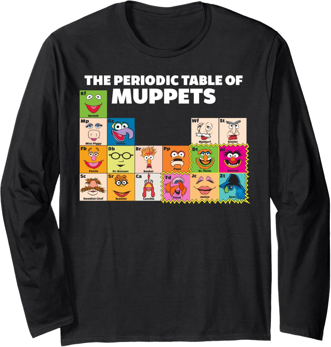 Disney The Muppets Periodic Table Of The Muppets Langarmshirt