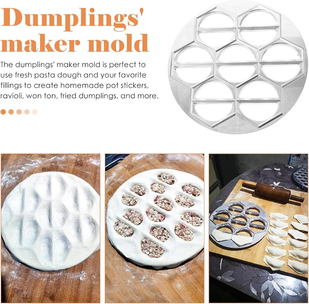 Housoutil Pierogi Press Russische Ravioli Maker Knödel: Pelmeni Maker Knödelpresse Teigpresser für R