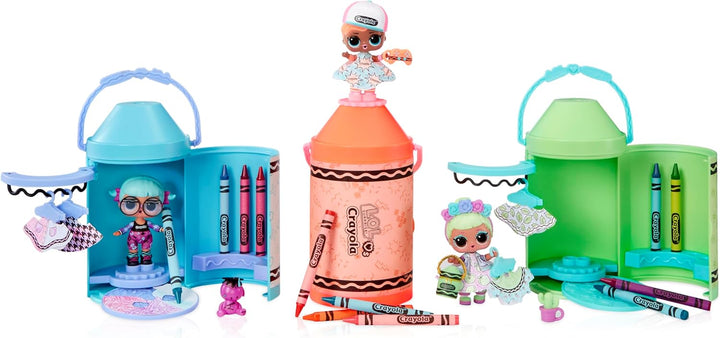 L.O.L. Surprise! Loves CRAYOLA - Colour Me Studio mit Sammelpuppe - Über 30 Überraschungen inkl. Pup