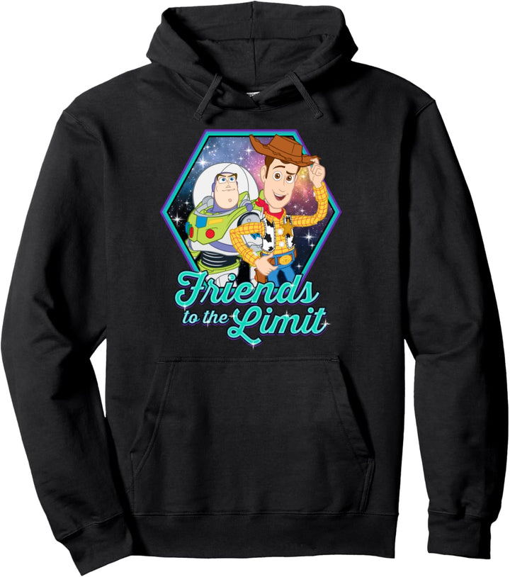 Disney Pixar Toy Story Buzz & Woody Friends Text Pullover Hoodie