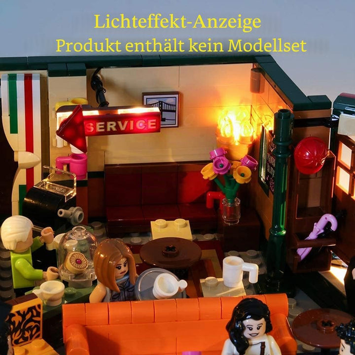 GEAMENT LED Licht-Set für Ideas Friends Central Perk Café - Kompatibel mit Lego 21319 Bausteinen (Mo