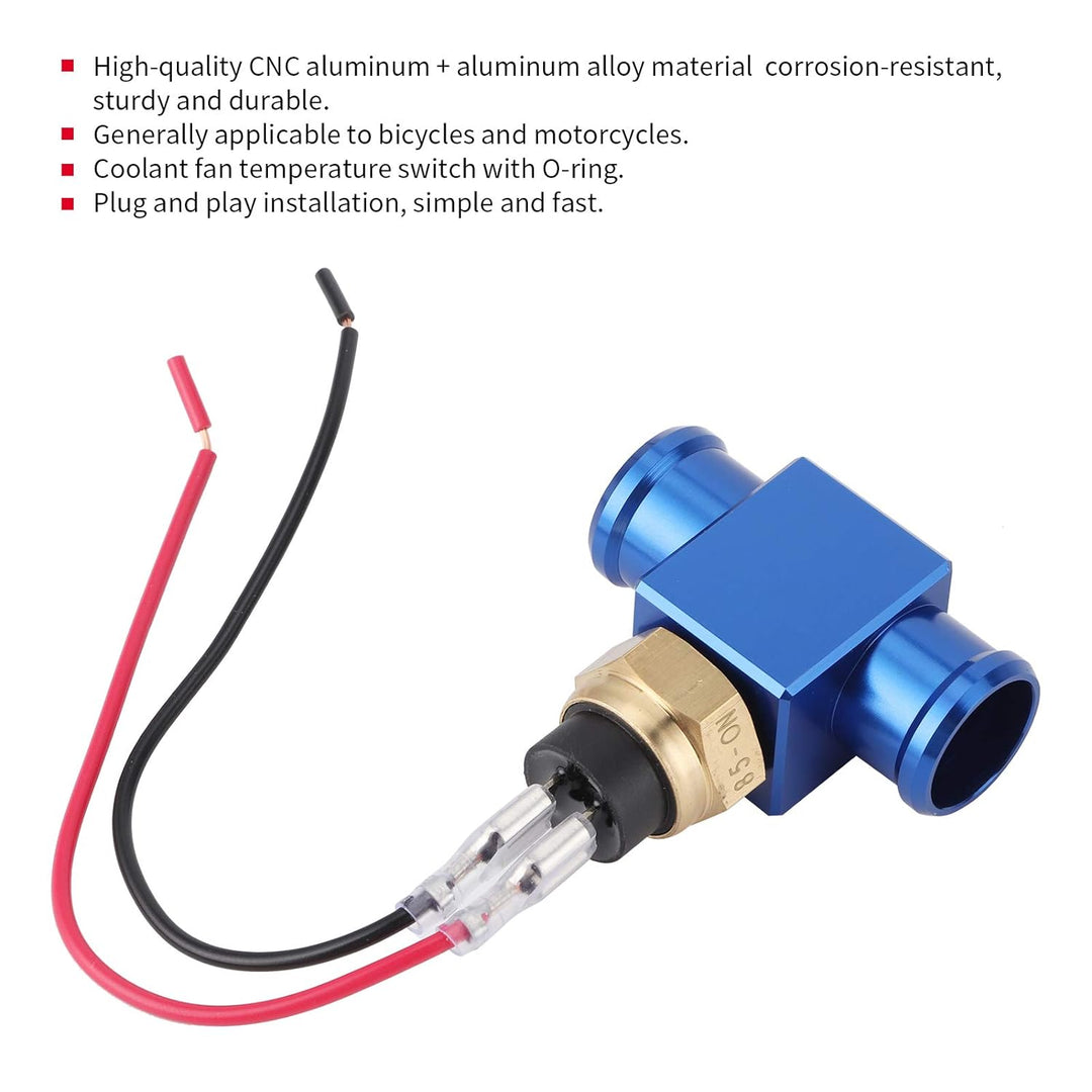 Temperaturschalter, Thermostat aus Aluminiumlegierung Wassertemperaturschalter Kühler Kühlmittellüft