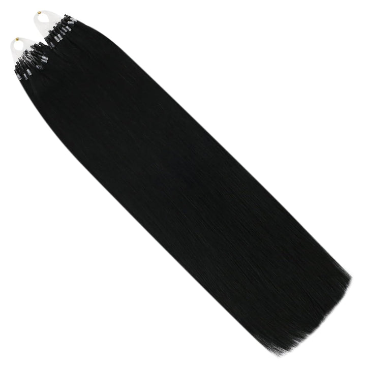 Ugeat Bondings Extensions Echthaar 40cm Microring Extensions Human Hair 50Gramm Microring Extensions