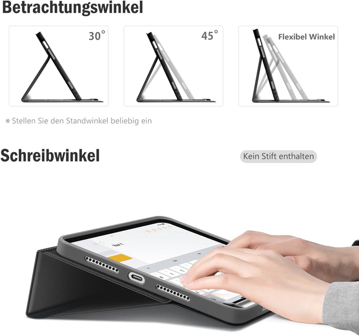 Antbox Hülle für iPad Mini 6. Gen 2021 8.3 Zoll mit Apple Pencil Halter Auto Schlaf/Wach Funktion PU