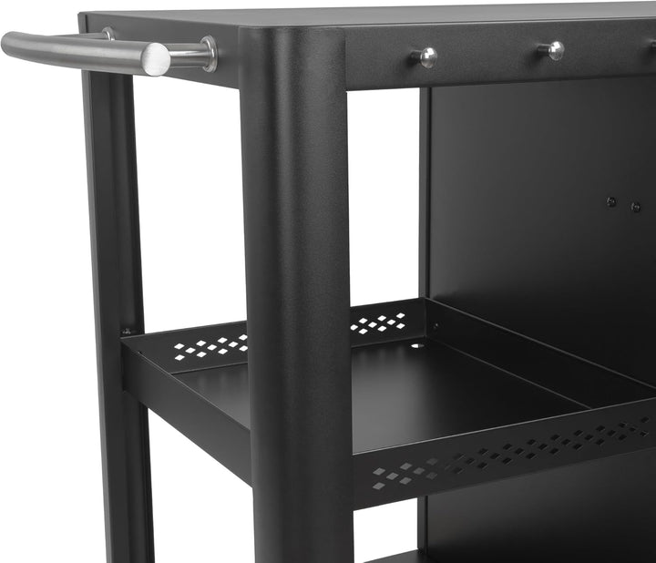BBQ-Toro Grillwagen 95 x 50 x 80 cm | Schwarz | Grilltisch Mit Grosser Arbeitsfläche | Beistelltisch