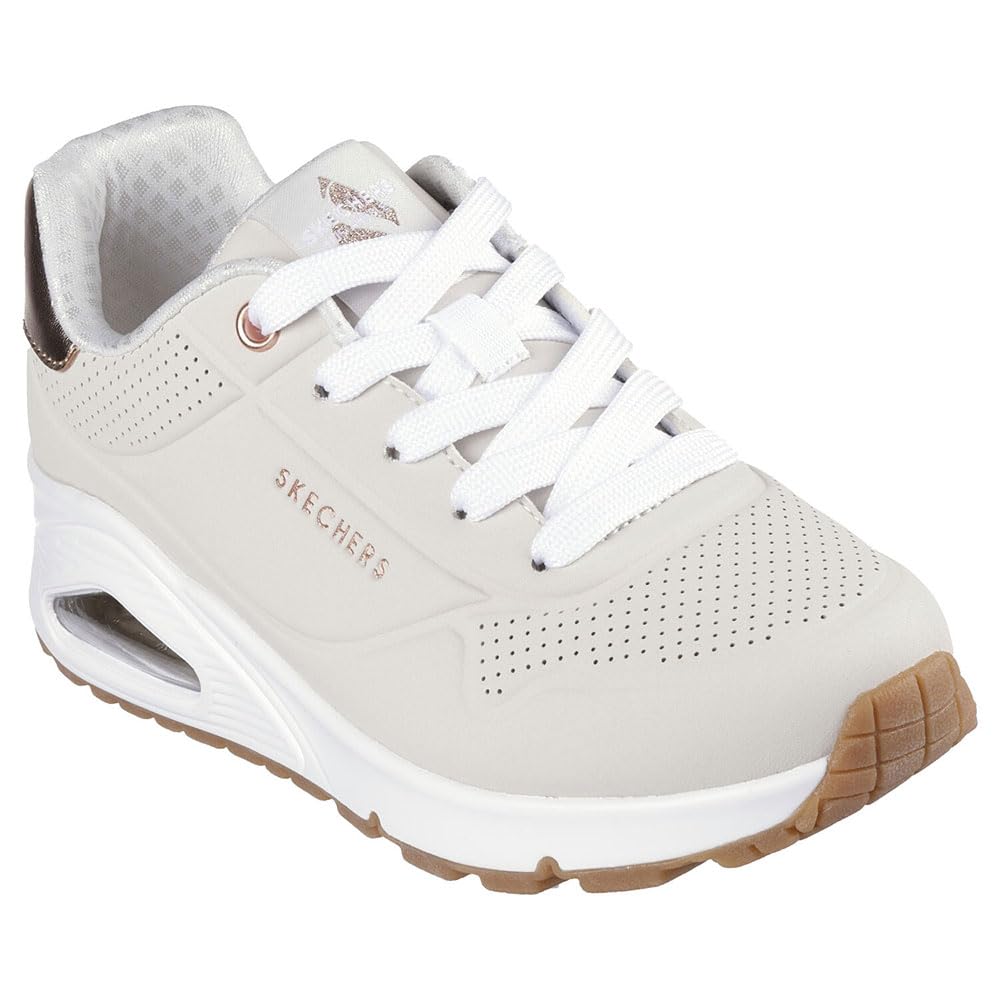 Skechers Unisex Kinder UNO Gen1 - Shimmer AwaySneaker 27.5 EU Natürlich, 27.5 EU Natürlich