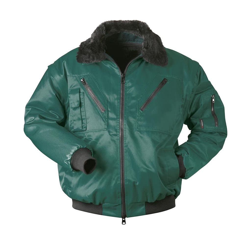 Piloten-Jacke 4 in 1 - Kragenfutter und Ärmel abtrennbar - grün - Grösse: 3XL