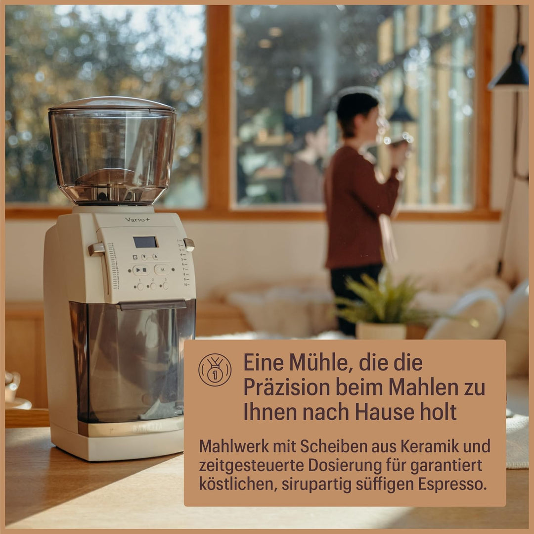 Baratza - Vario+ 230V Kaffeemühle - Elektrische Kaffeemühle mit Mahlwerk, Schwarz, Schwarz