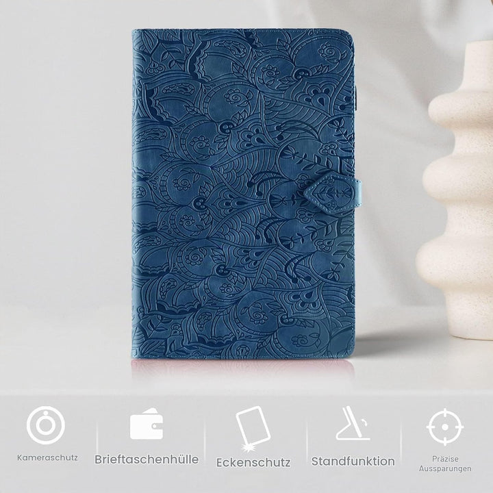 Rostsant Hülle für Samsung Galaxy Tab A9+ 11 Zoll PU Leder Brieftasche Case Magnetisch Stand Tablet