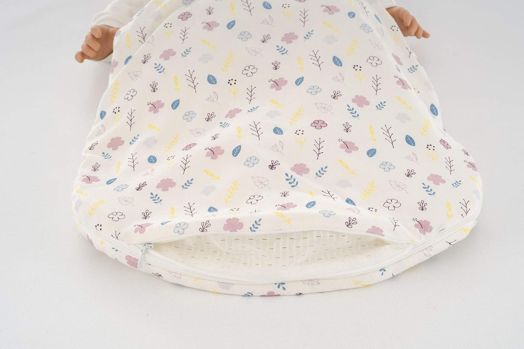Träumeland S0103203 Ganzjahresschlafsack LIEBMICH mit doppelt regulierbarer Belüftung und Naturfaser