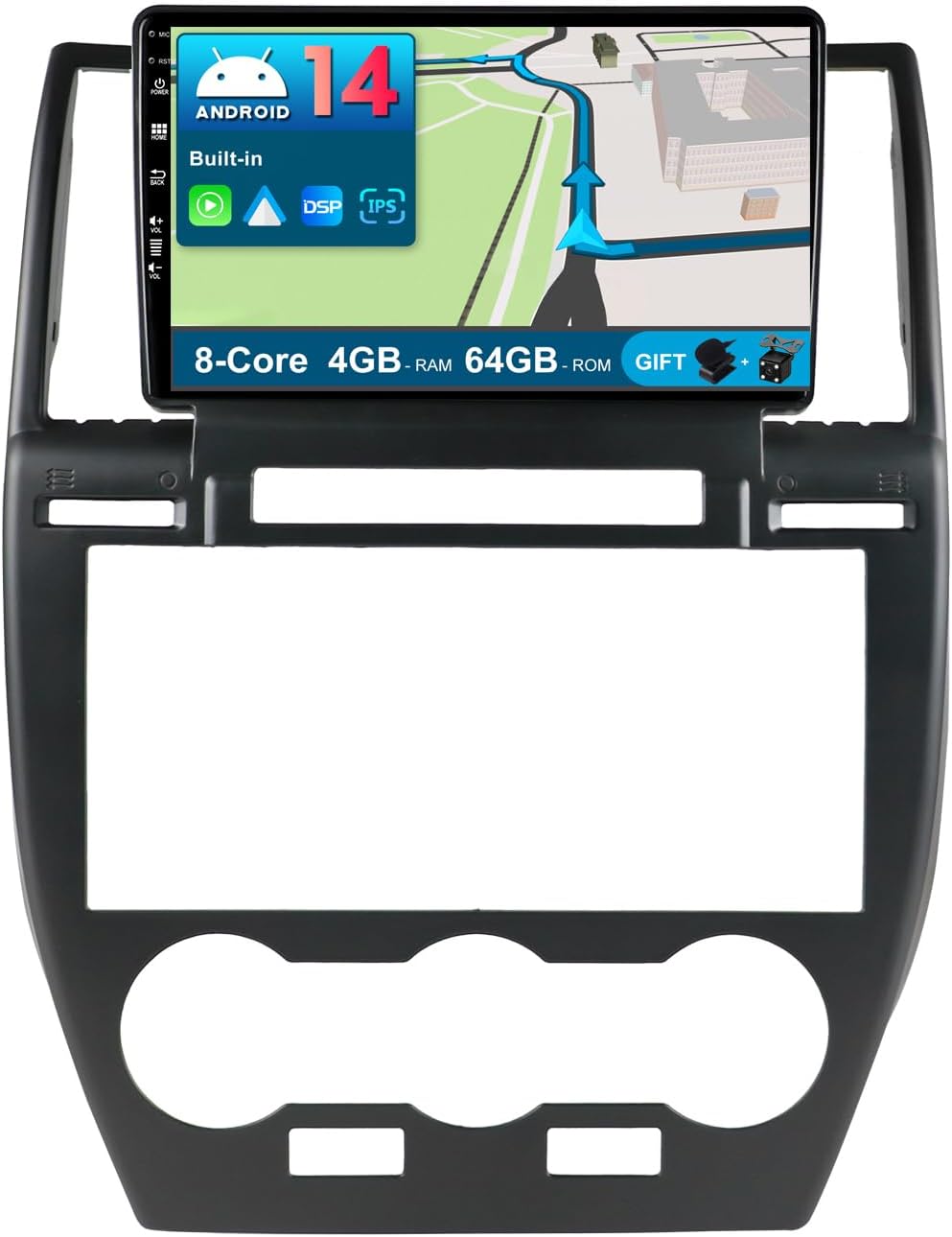 JOYX Android 12 IPS Autoradio Passt für Land Rover Freelander 2 (2007-2012) - 4G+64G - Eingebaut DSP