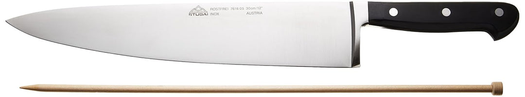STUBAI hochwertiges breites Kochmesser geschmiedet | 300 mm | Küchenmesser aus Edelstahl für Schneid