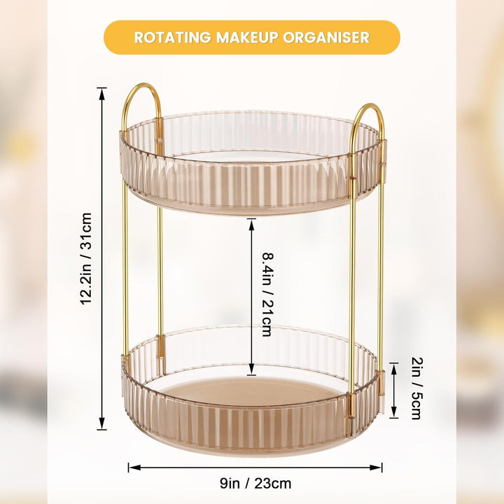 Organizer Schminke, Make Up Organizer 360 Grad Drehbar Grosse Kapazität, Multifunktionaler Kosmetik