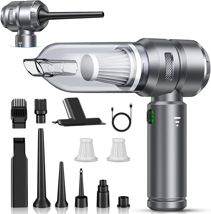 Handstaubsauger, 26000Pa Akku Staubsauger Kabellos, Stark Handstaubsauger Kabellos, 4-in-1 Autostaub