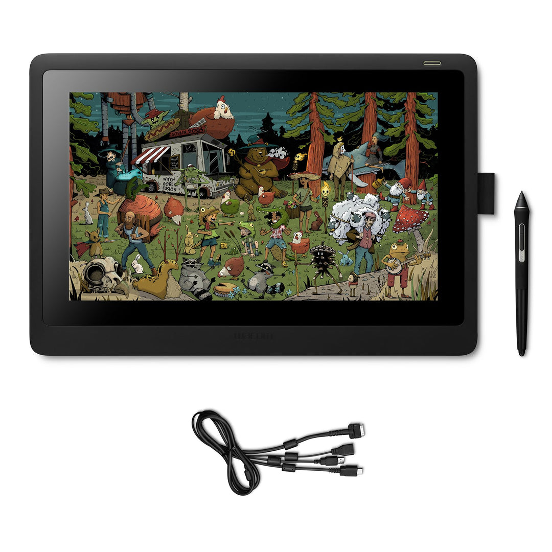 Wacom Cintiq 16 Kreativ-Stift-Display Tablet (zum Skizzieren, Illustrieren &amp; Zeichnen direkt auf dem