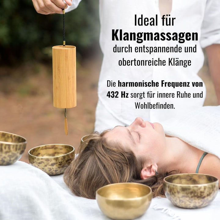 Koshi Klangspiel Erde - Terra Windspiel - Wind Chime Bambus - Für Yoga Meditation Garten Terra / Erd
