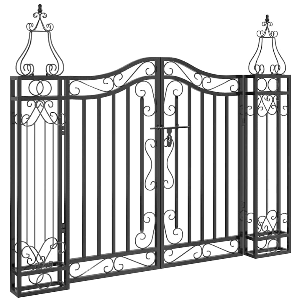 vidaXL Gartentor, Tor für Garten Terrasse, Zauntor mit Bolzenverriegelung, Eisentor Metalltor Aussen