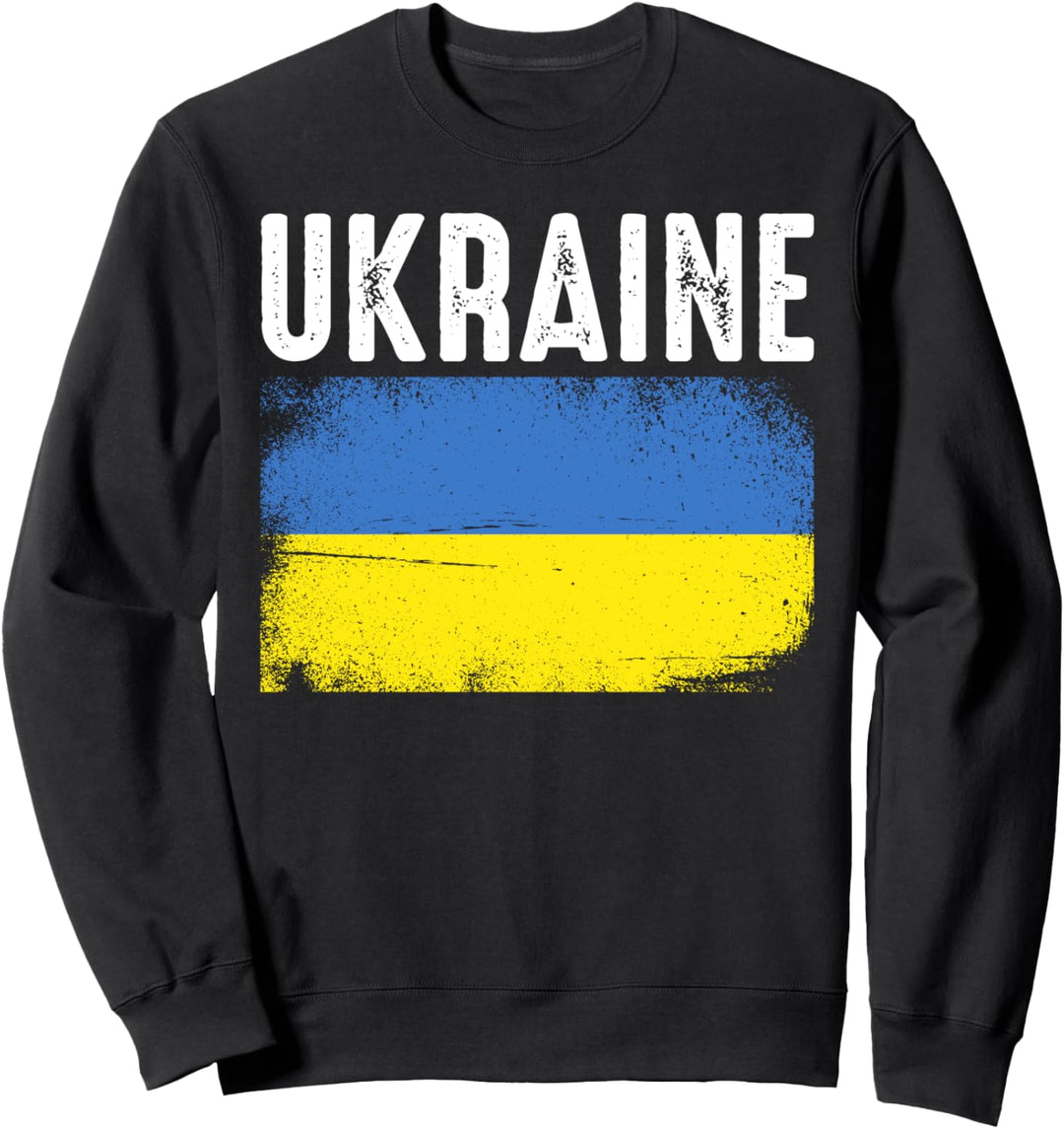 Patriotische Ukrajina Ukraine Ukraina Wappen Flagge Ukrainer Sweatshirt