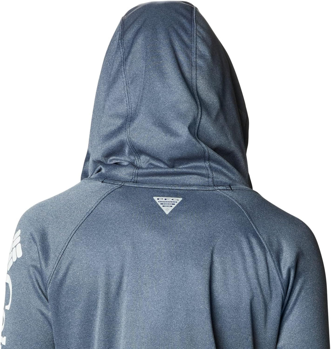 Columbia Damen Tidal Tee Heather Hoodie Kapuzen-Sweatshirt 2X Collegiate Navy Heather/White Logo, 2X