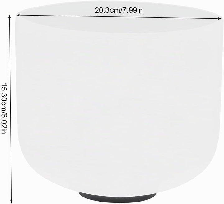Quarzkristall Klangschale 432 Hz Perfect Pitch Kristallklangschalen 8 Zoll Klangschale Kristall für