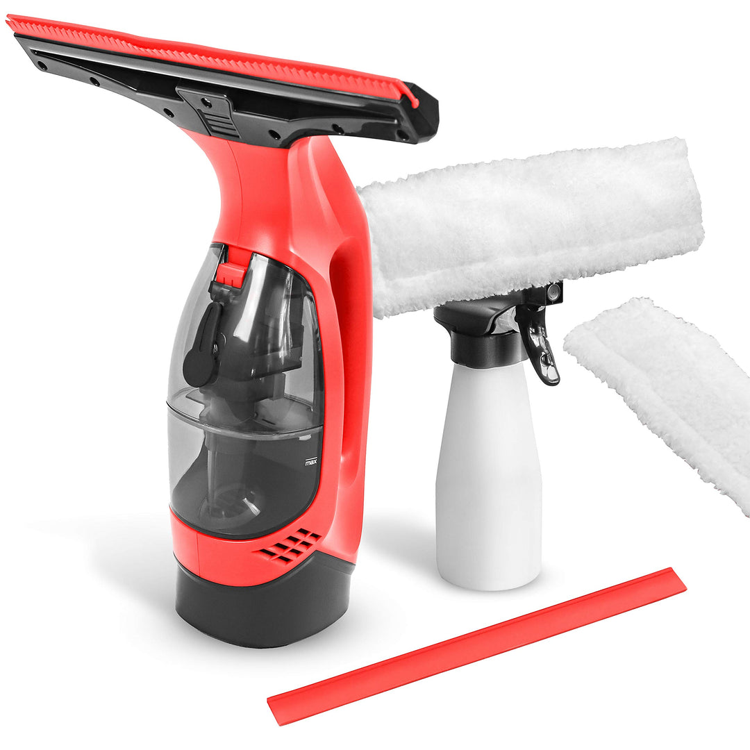 STARK Akku-Fenstersauger WC 2000 HOME, Set mit abnehmbarem Wassertank, Sprühflasche Streifenfreie Re