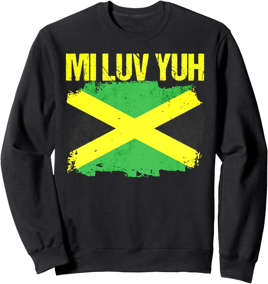 Jamaika Jamaikanische Flagge Karibik Urlaub Reggae Sweatshirt