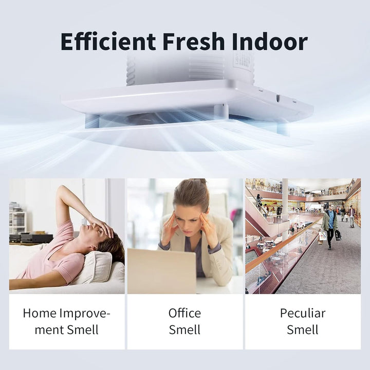 Abluftventilator 100mm Badlüfter Lüfter 100mm Rohrventilator - 12W Extra Leiser Luftentfeuchter für