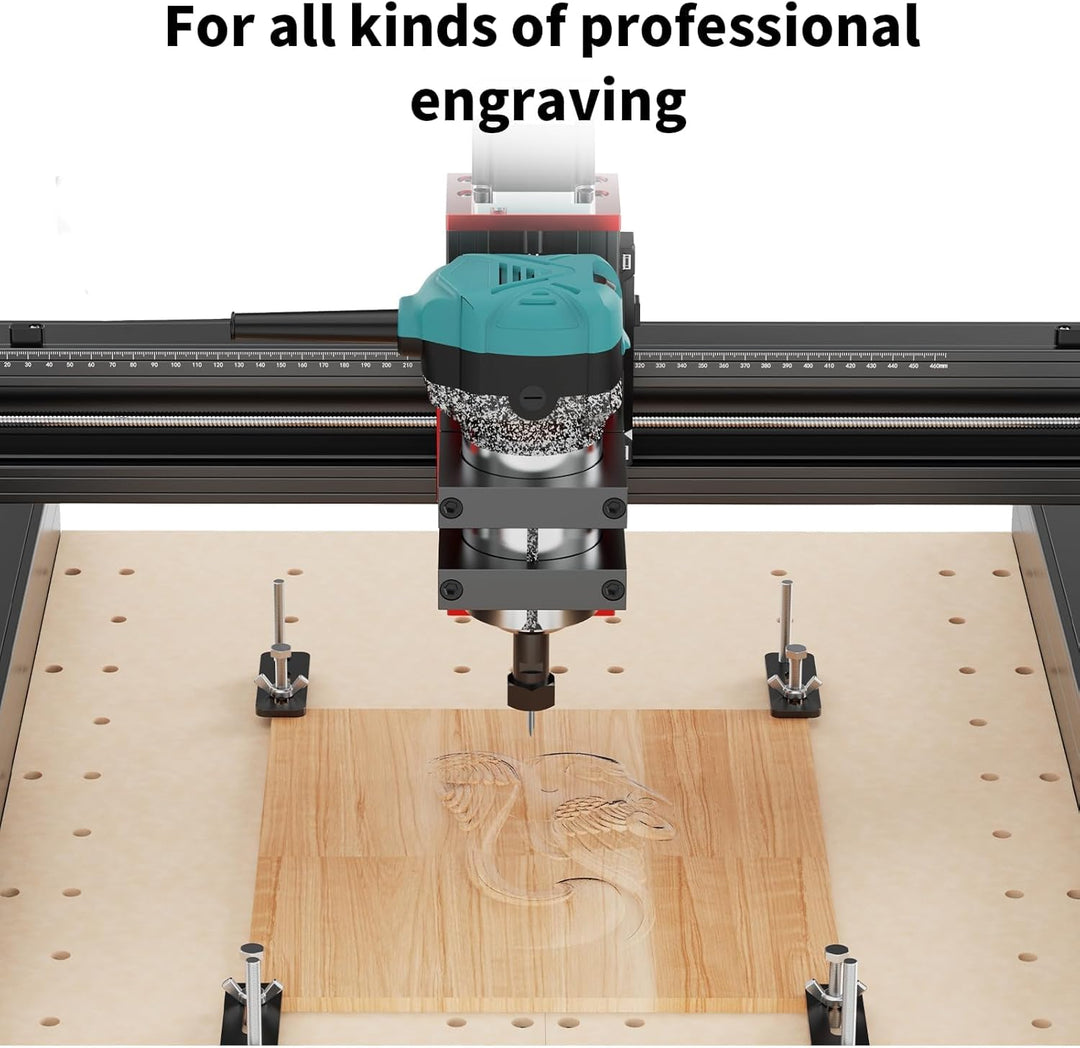 Twotrees 800W Profi Holzfräse, 30000 U/min, Kompakt CNC Fräse für TTC450 Pro Fräsmaschine, mit 1/4"-