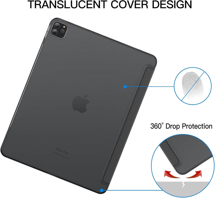 JETech Hülle für iPad Pro 12,9 Zoll (6./5. Generation, Modell 2022/2021), Unterstützung Pencil Aufla