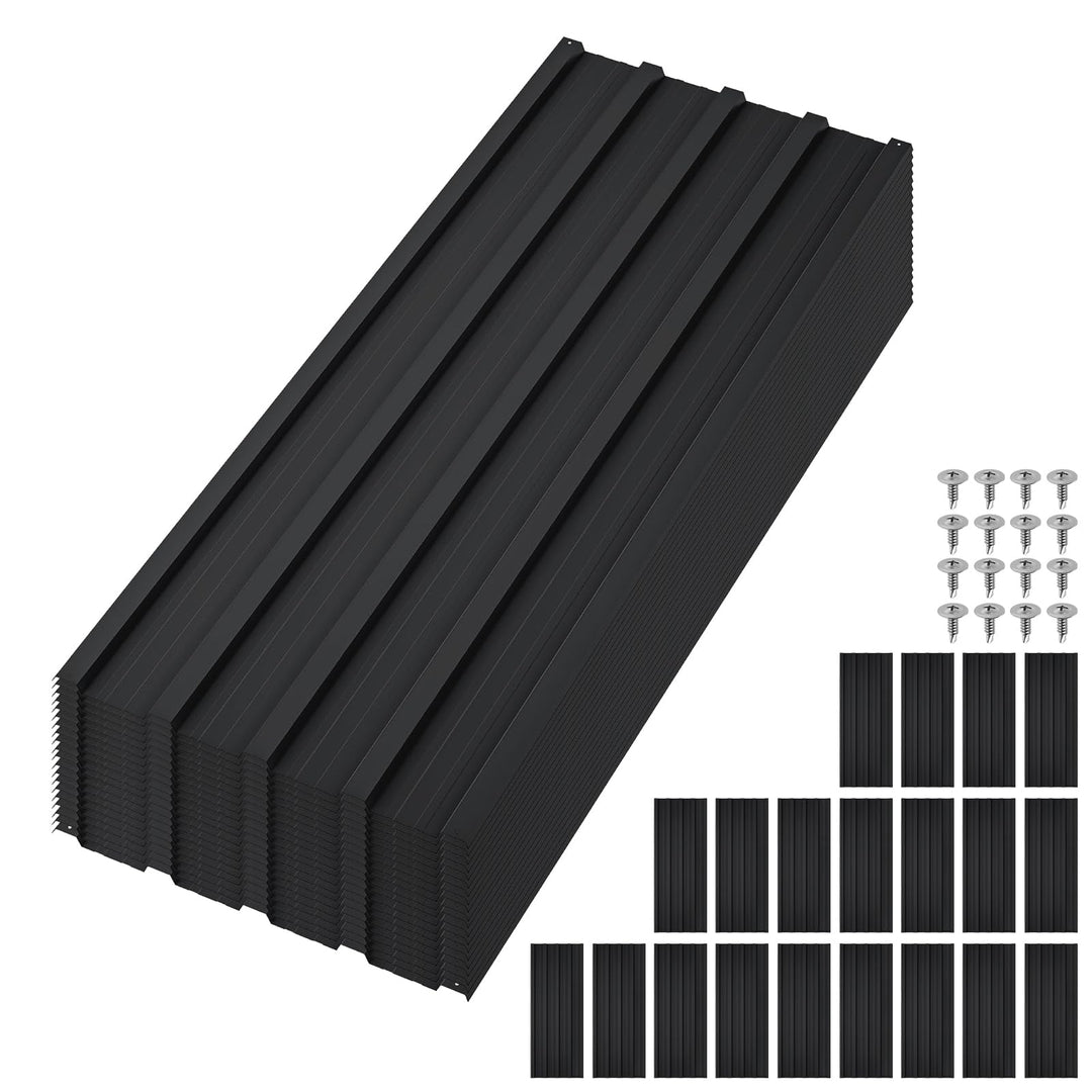 Trapezblech 20er Set, Profilblech 108cm x 43cm = 9,3m², Verzinkt Rostresistent Wetterfest Dachblech
