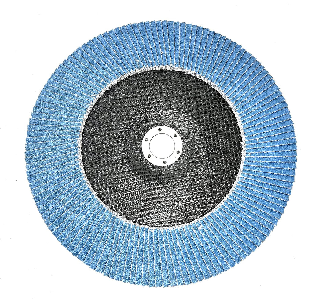 WELLERWERKZEUGE | 4er SET Fächerscheiben Ø 230mm x 22,23 Körnung 40/60/80/120 Schleifscheiben Lamell