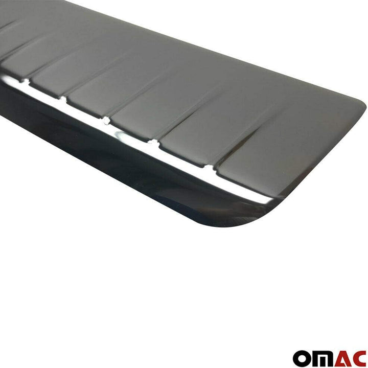 OMAC Ladekantenschutz Stossstange für VW T6 T6.1 ab 2015 Doppeflügel Alu Schwarz T6 Doppelflügeltür