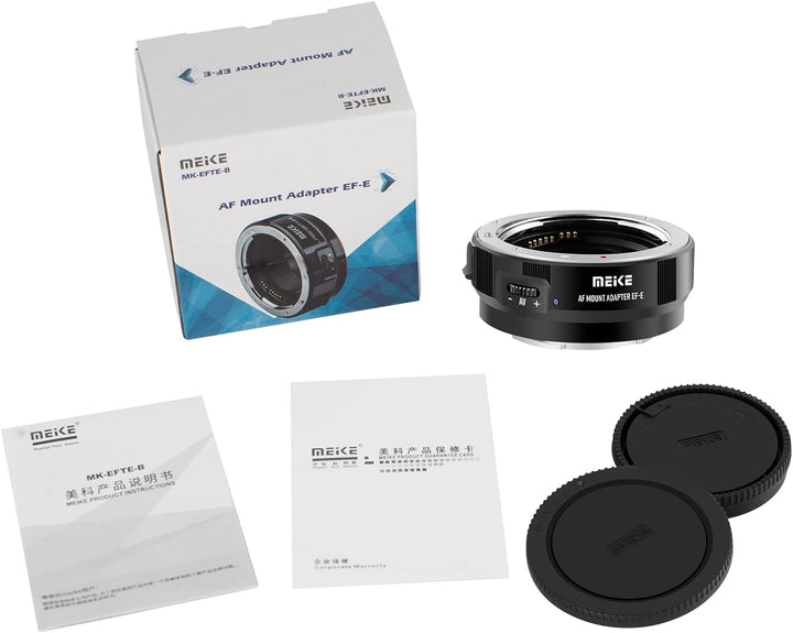 Meike MK-EFTE-B Autofokus-Halterung für Canon EF/EF-S Objektive auf Sony E Mount Kameras A7SII A7 A6