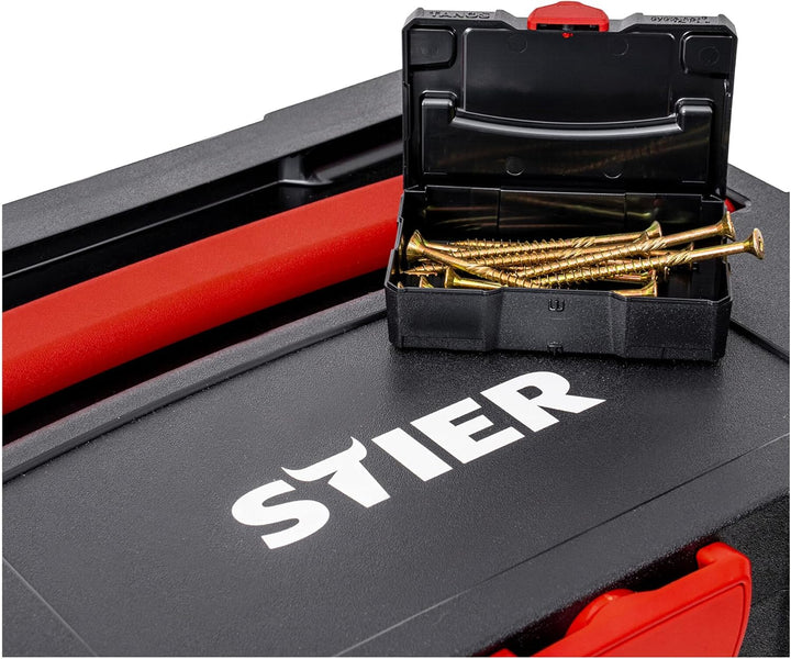 STIER Systainer-Set, 3-teilig, Mit T-Loc I, II & IV + Gratis Micro-Systainer, Genormtes System, Stap