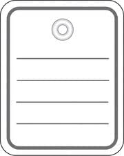 HERMA 6820 Warenanhänger liniert, 1000 Anhängeschilder, 40 x 50 mm, klein, Preisetiketten aus Pappe