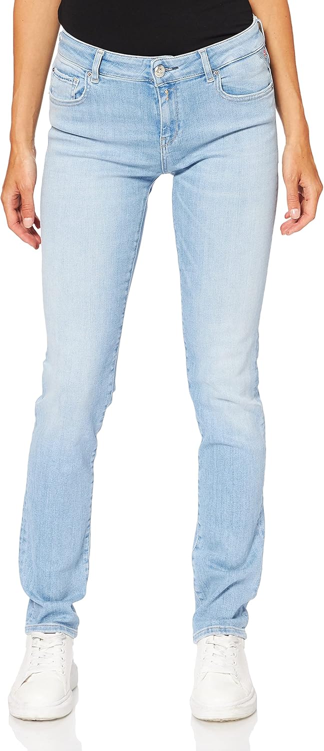 Replay Damen Faaby Rose Label Jeans 23W / 32L 010 Light Blue, 23W / 32L 010 Light Blue