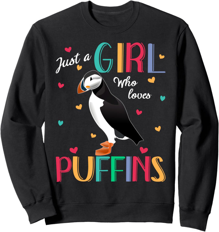 Just A Girl Who Loves Puffins Shirt Puffin Gift Sweatshirt