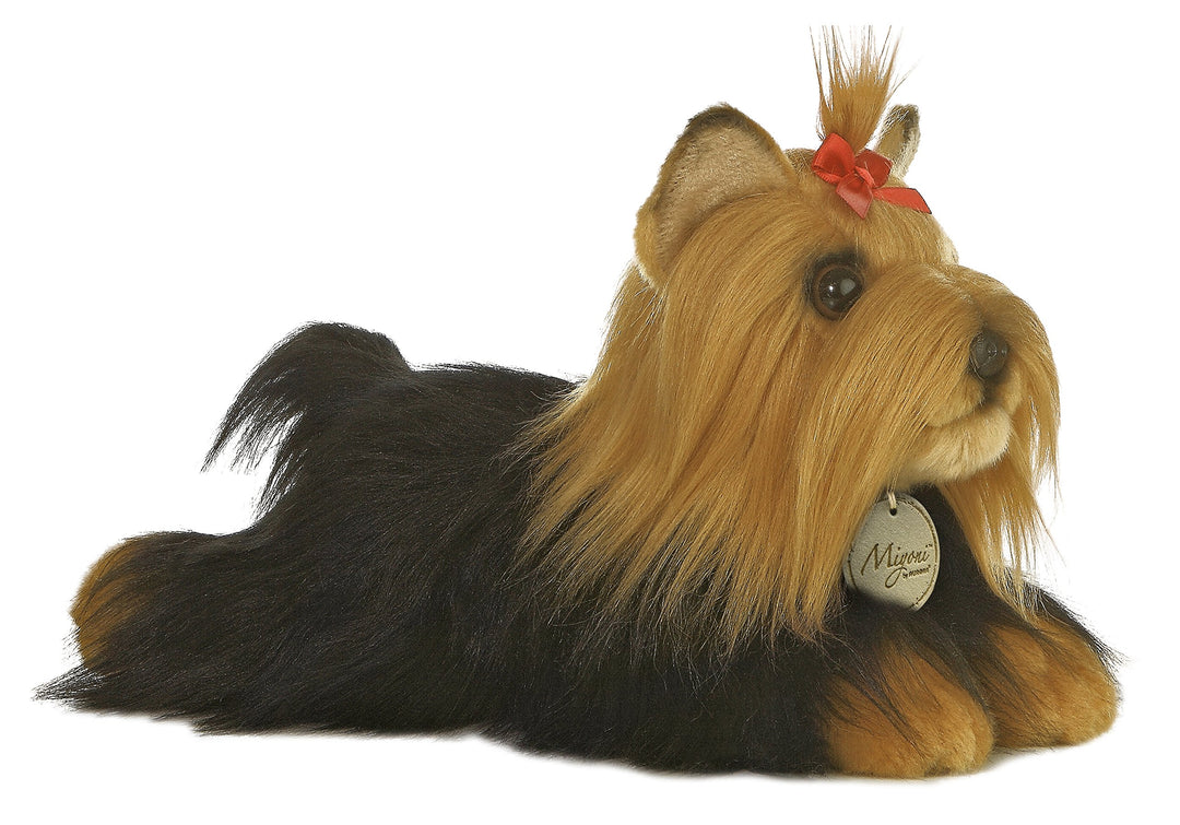 Aurora World Miyoni 11 Yorkshire Terrier Stuffed Dog with Brush by Aurora World