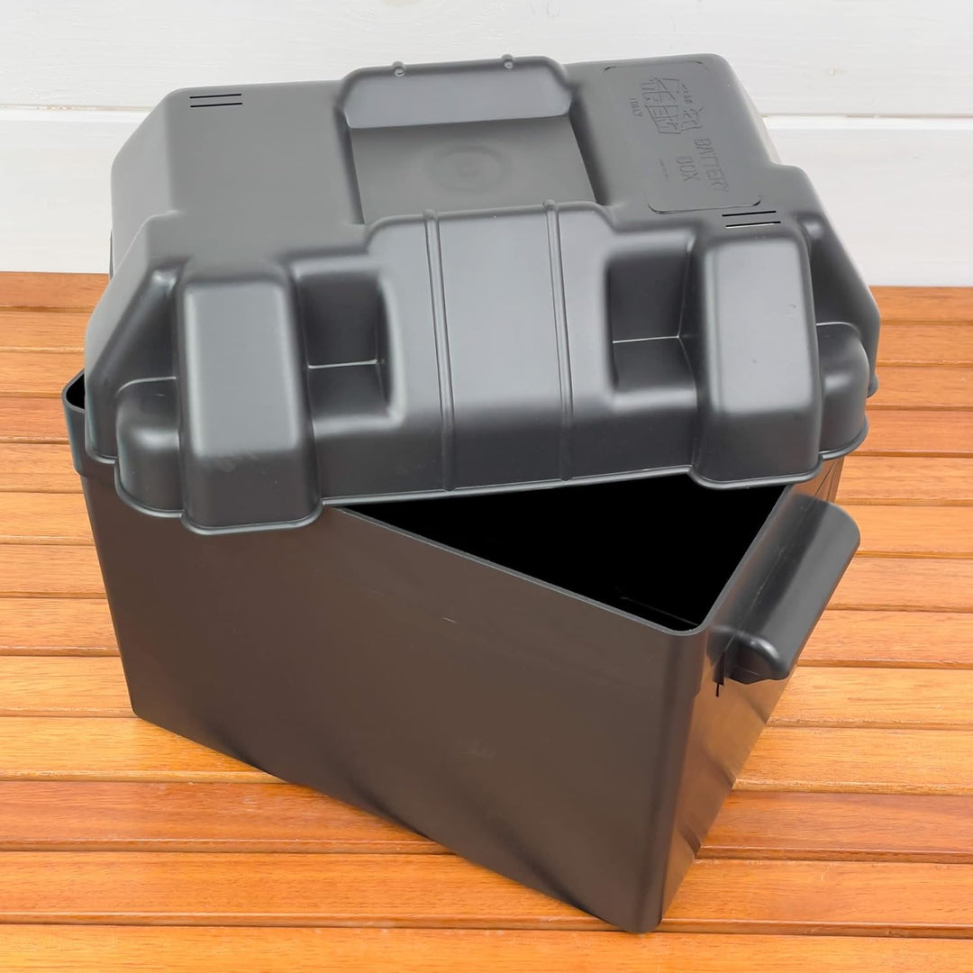 Batteriekasten max 90 A Werkzeugkasten aus Polypropylen 29 x 19 x H24 cm, Max 90 A